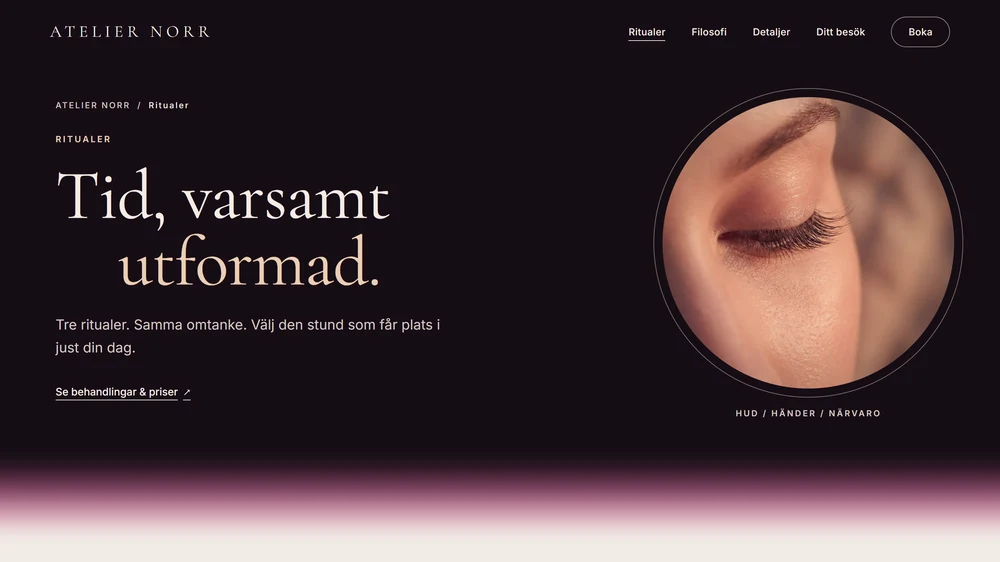 Atelier Norr, sidan Ritualer.